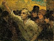 Honore Daumier Two Uprising oil painting artist